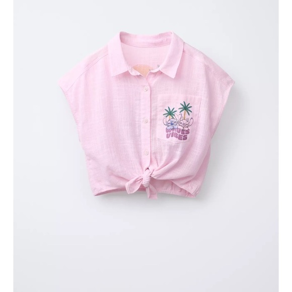 Zara Other - ZARA LILO & STITCH © DISNEY KNOTTED SHIRT